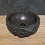 Natuursteen waskom 25 cm doorsnee - 15 cm hoog (incl. plug)